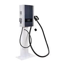 7kW DC EV Charger Station, Wallbox Design, 90V-265V Input, CCS1 & CCS2 Compatibility, IP54 Rating.